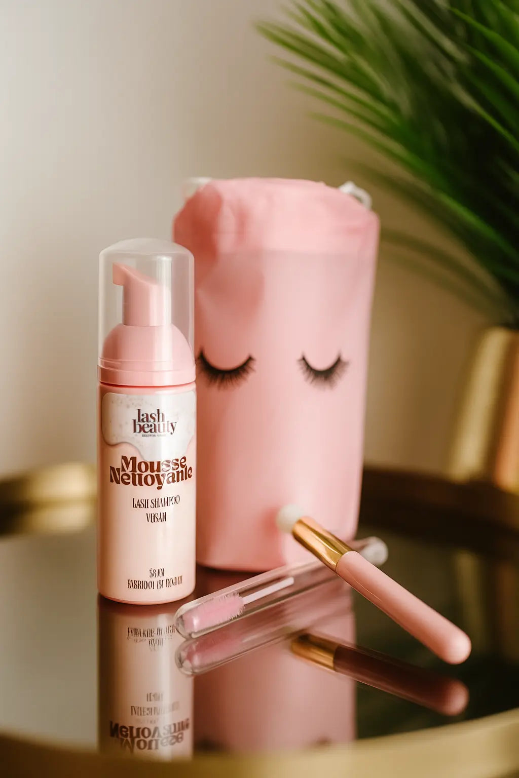 Kit Shampoing Extension de Cils + Brosse & Goupillon – Lash Beauty Dinan Lash Beauty Dinan